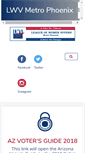 Mobile Screenshot of lwvmetrophoenix.org